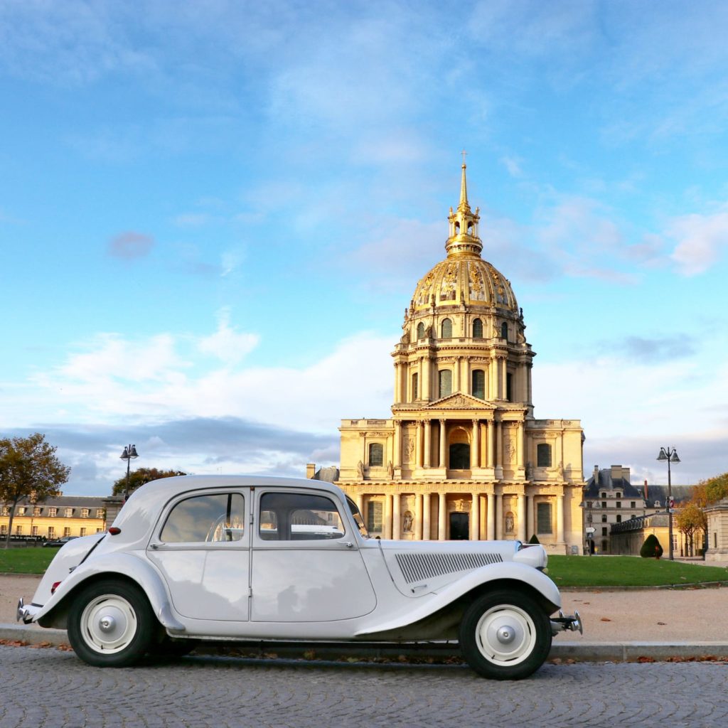 paris tour in vintage car